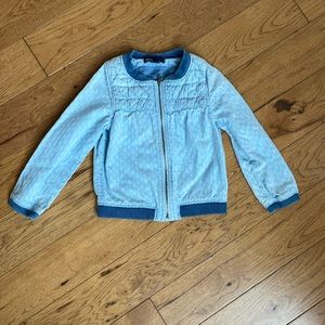 Gap 3T light blue zip up coat